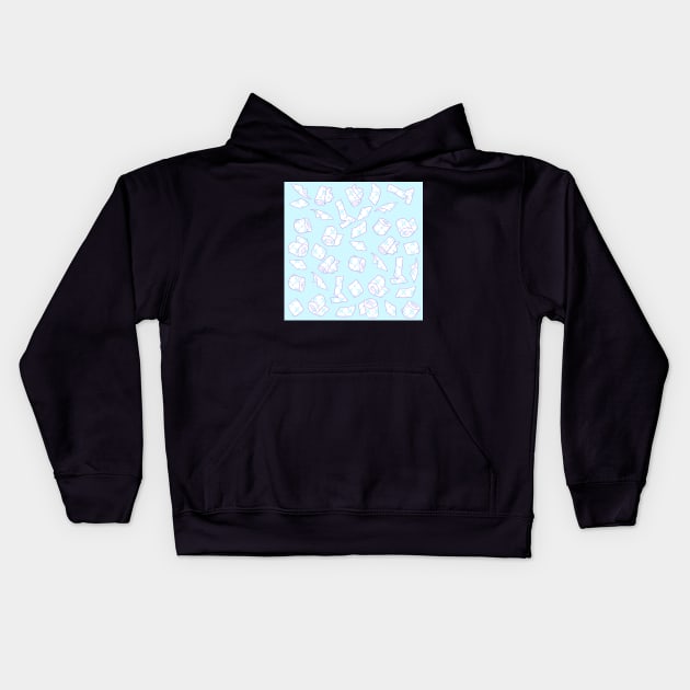 Fancy toilet roll pattern Kids Hoodie by KO-of-the-self